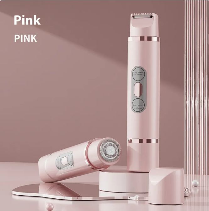 Dual-Head Electric Shaver Painless Women's Epilator Bikini Hair Removal Device Automatic Hair Trimmer Underarm Facial Lips Leg Wear for Art Thou