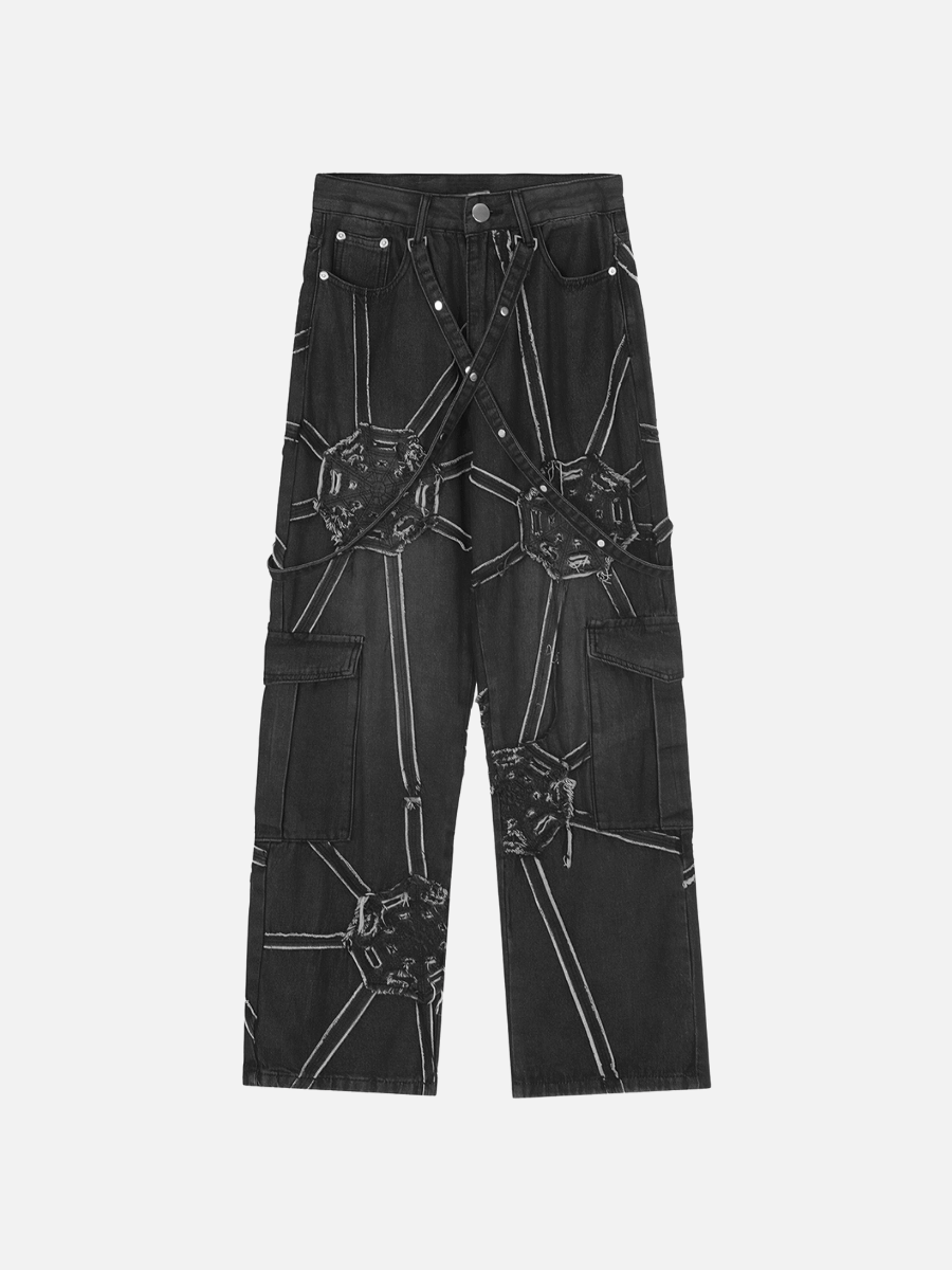 Spider Denim Pants Wear for Art Thou
