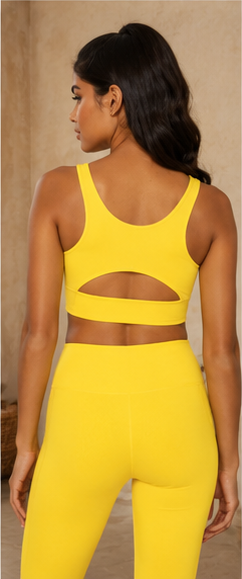 Breathe Easy Cut-Out Back Sports Bra – Lycra® Blend Fitkitty Culture Athleisure Wear, Yoga Wear & Women's Clothing