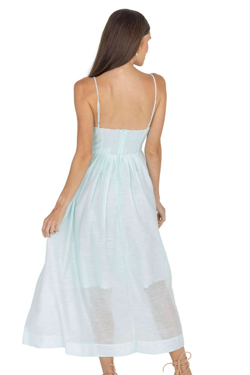 Adeli V Neck Midi Dress Akalia