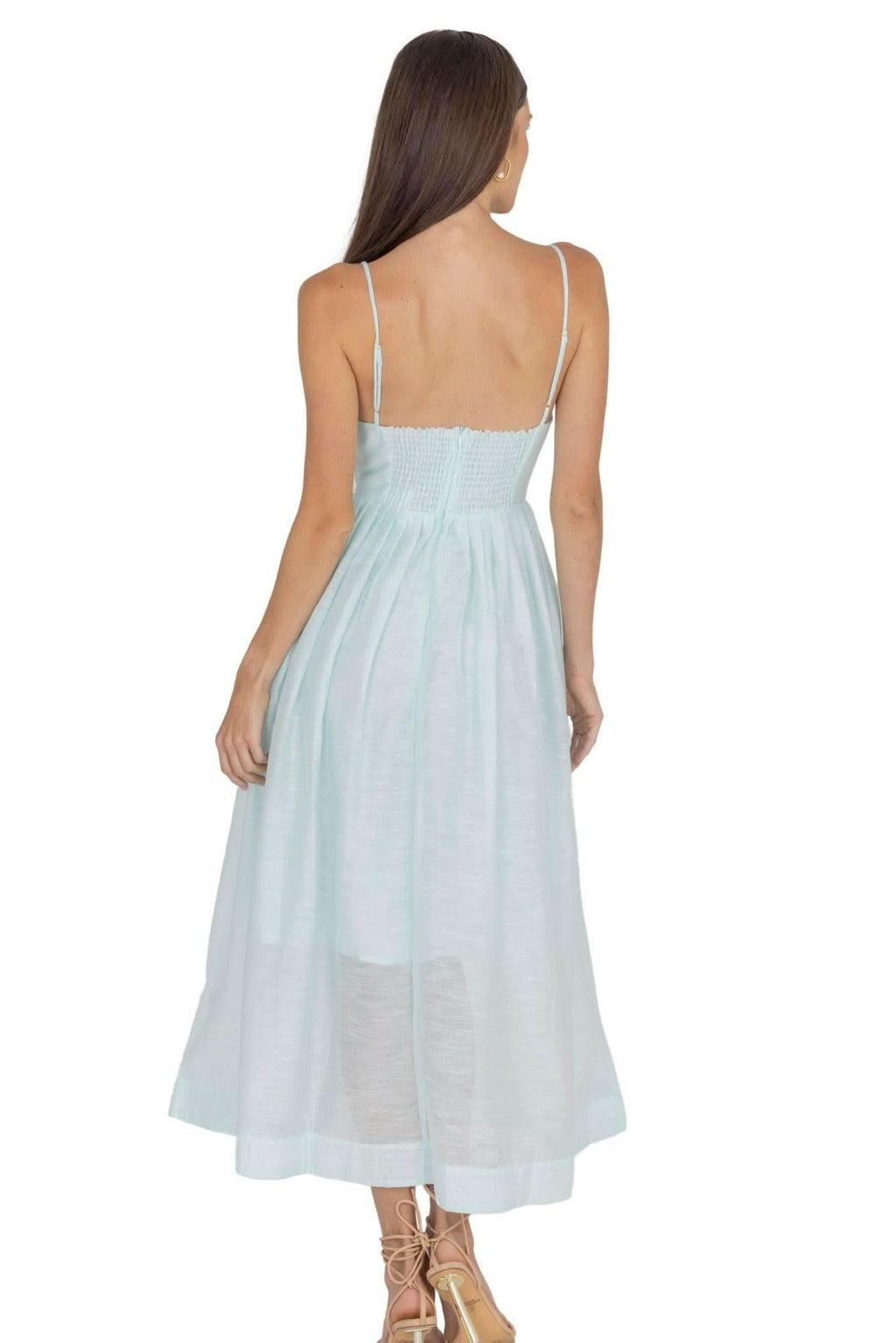 Adeli V Neck Midi Dress Akalia