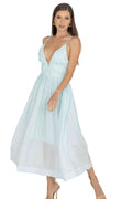 Adeli V Neck Midi Dress Akalia