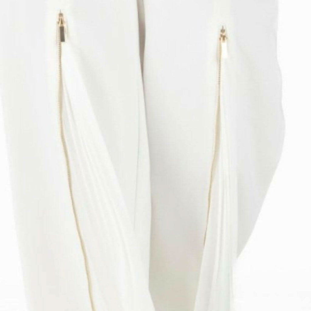 Alana White Pleated Pants Akalia