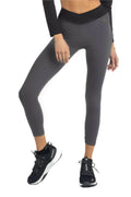 Alisha V Waistline Colorblock Legging in Black Akalia