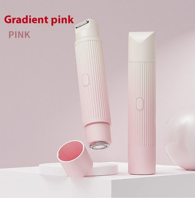 Dual-Head Electric Shaver Painless Women's Epilator Bikini Hair Removal Device Automatic Hair Trimmer Underarm Facial Lips Leg Wear for Art Thou