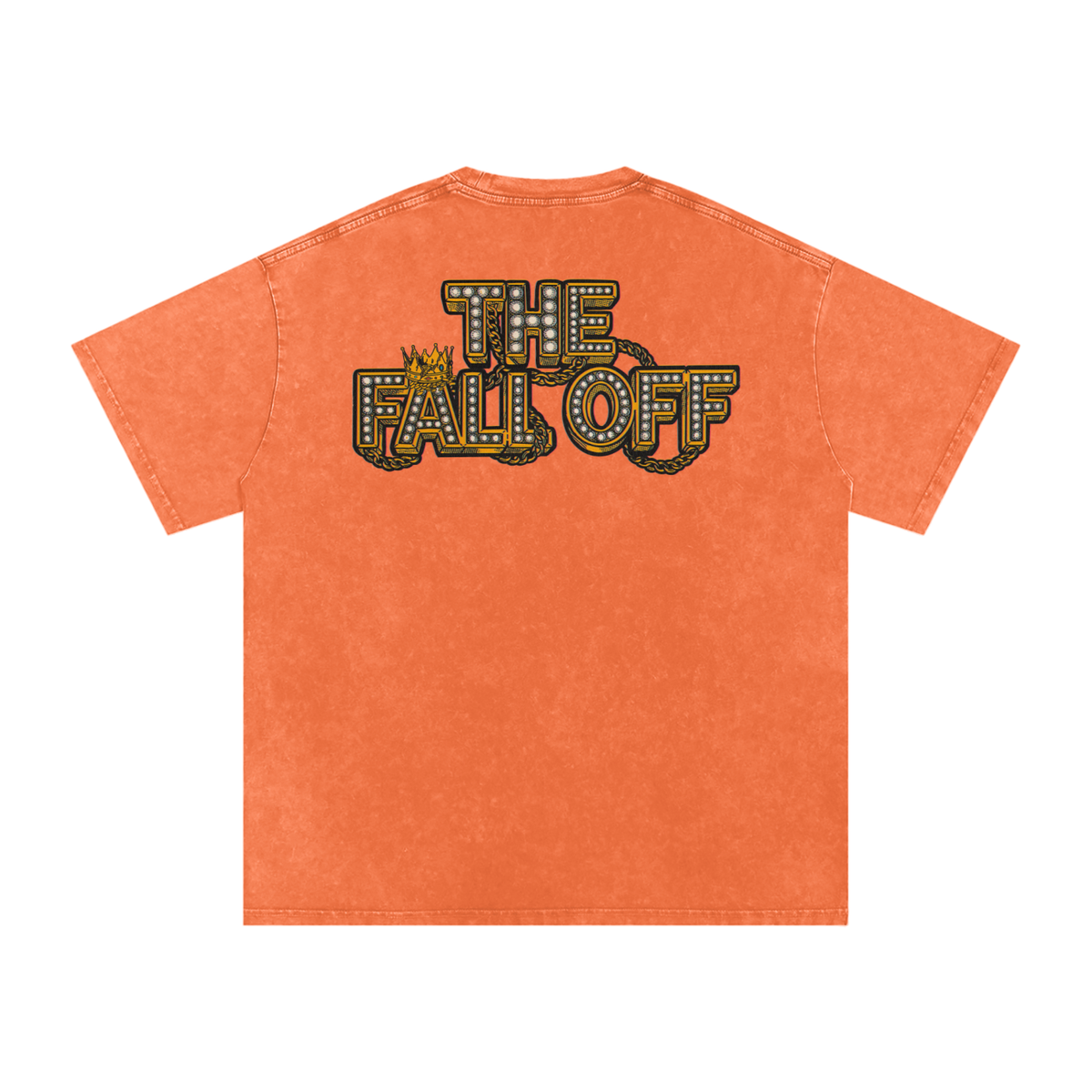 The Fall Off - Snow Washed Oversized Cotton T-Shirt Fine Art Of MK