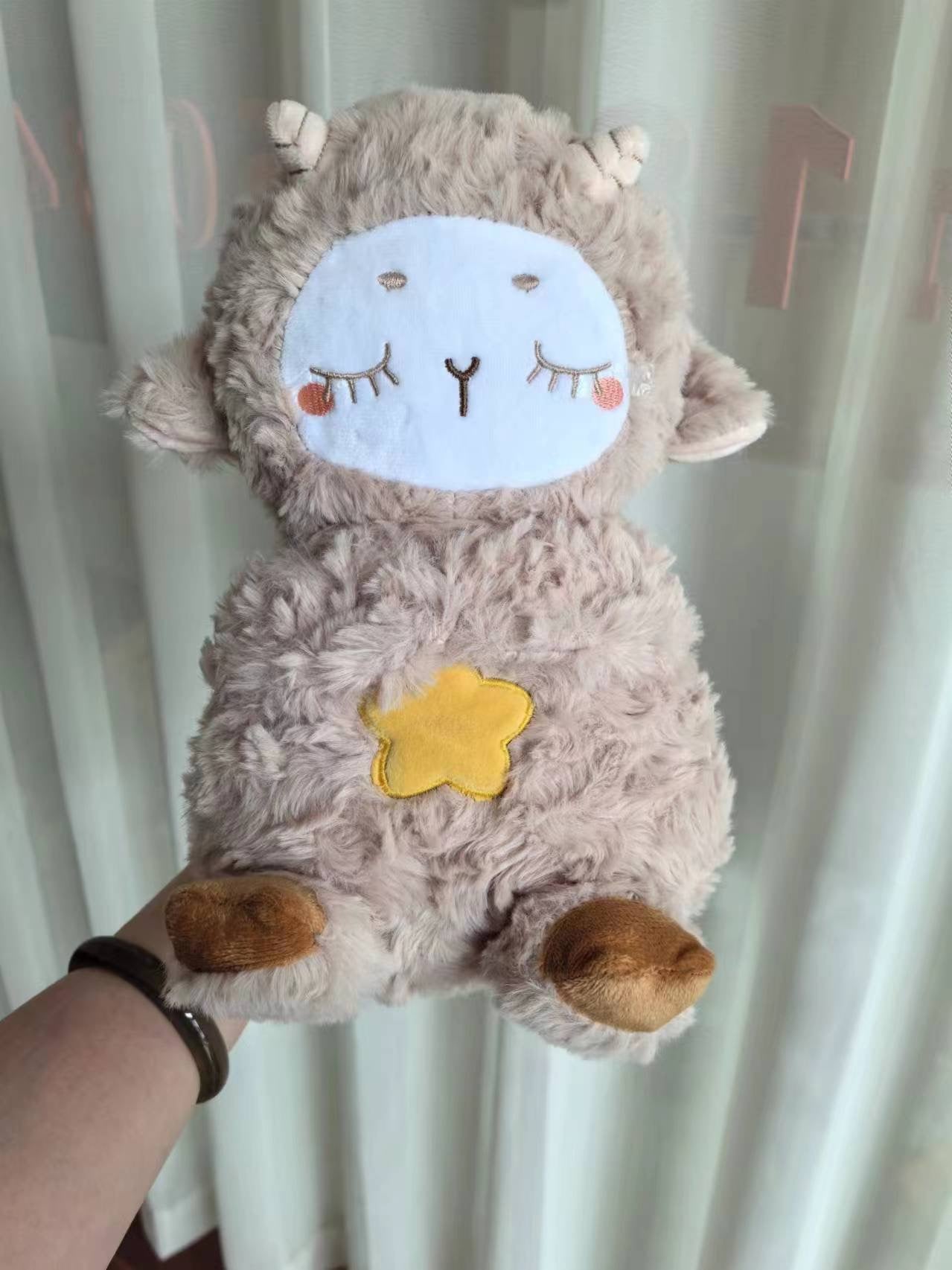 Sound Machine Soothe 'n Snuggle Otter Portable Plush Baby Toy with Sensory Details Music Lights & Rhythmic Breathing Motion Wear for Art Thou