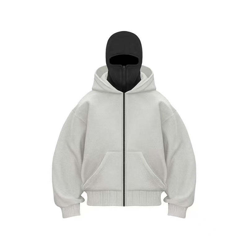 Men's Hooded Zip-Up Baseball Jacket Wear for Art Thou