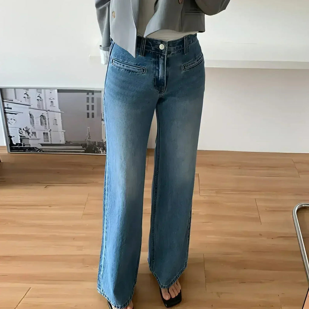 Retro High Waist Slimming Jeans Women Femstylo