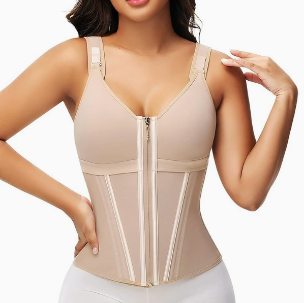 Mesh Waist Slimming Three-Breasted Shapewear Corset Wear for Art Thou