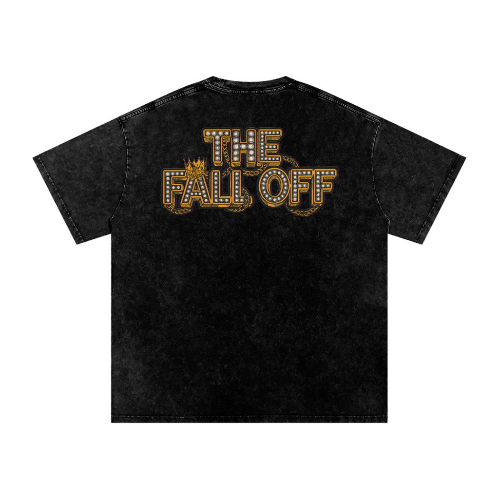 The Fall Off - Snow Washed Oversized Cotton T-Shirt Fine Art Of MK