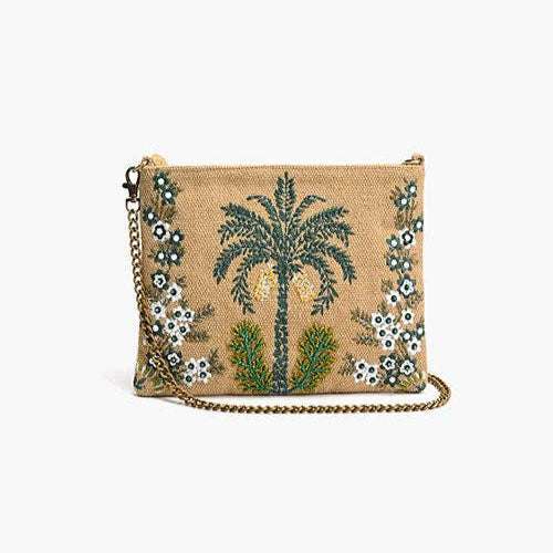 Desert Oasis Embellished Clutch – Luxe Handwoven Jacquard Fitkitty Culture Athleisure Wear, Yoga Wear & Women's Clothing