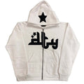 Star Printed Zip Up Hoodies Wear for Art Thou