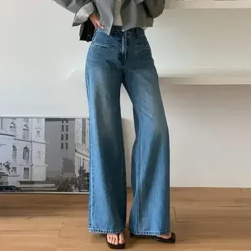 Retro High Waist Slimming Jeans Women Femstylo