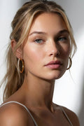 Bianca Waterproof Crystal Hoop Earring Akalia