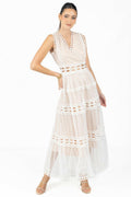 Blair White Lace Maxi Dress Akalia