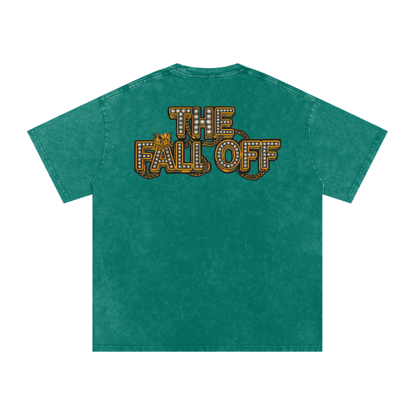 The Fall Off - Snow Washed Oversized Cotton T-Shirt Fine Art Of MK