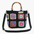 Noir Elegance Crochet Tote Fitkitty Culture Athleisure Wear, Yoga Wear & Women's Clothing