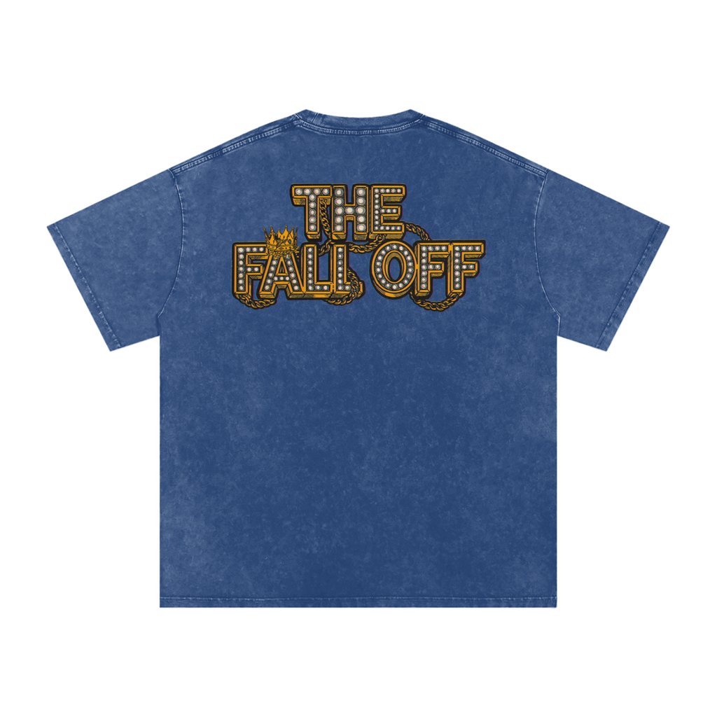The Fall Off - Snow Washed Oversized Cotton T-Shirt Fine Art Of MK