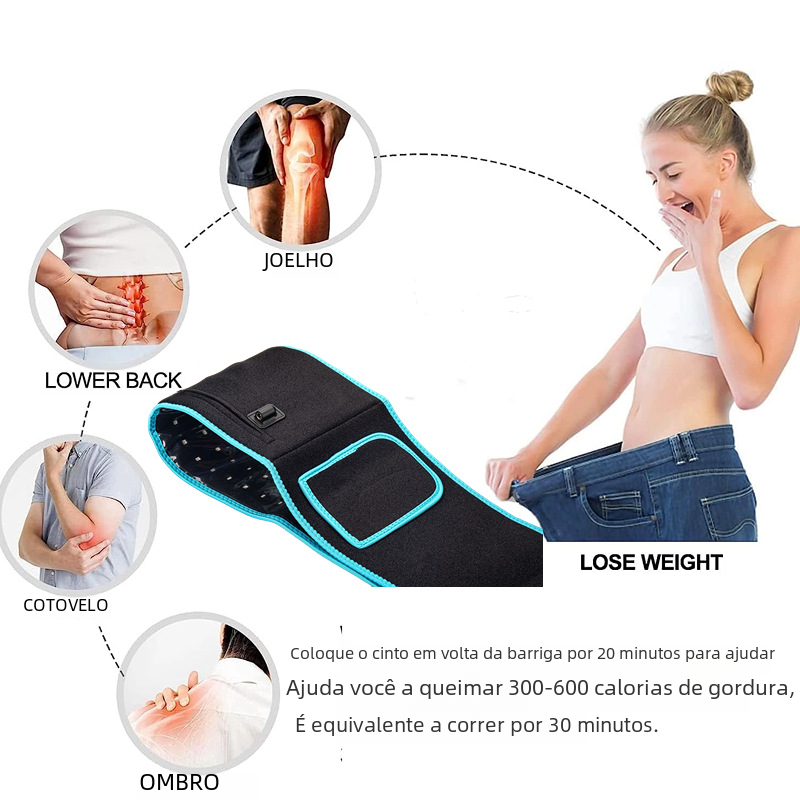 Long Wave Red Light Therapy Heating Waist Belt Wear for Art Thou