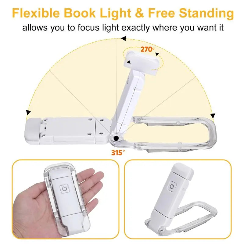 LED USB Rechargeable Book Light Reading Light Eye Protection Wear for Art Thou