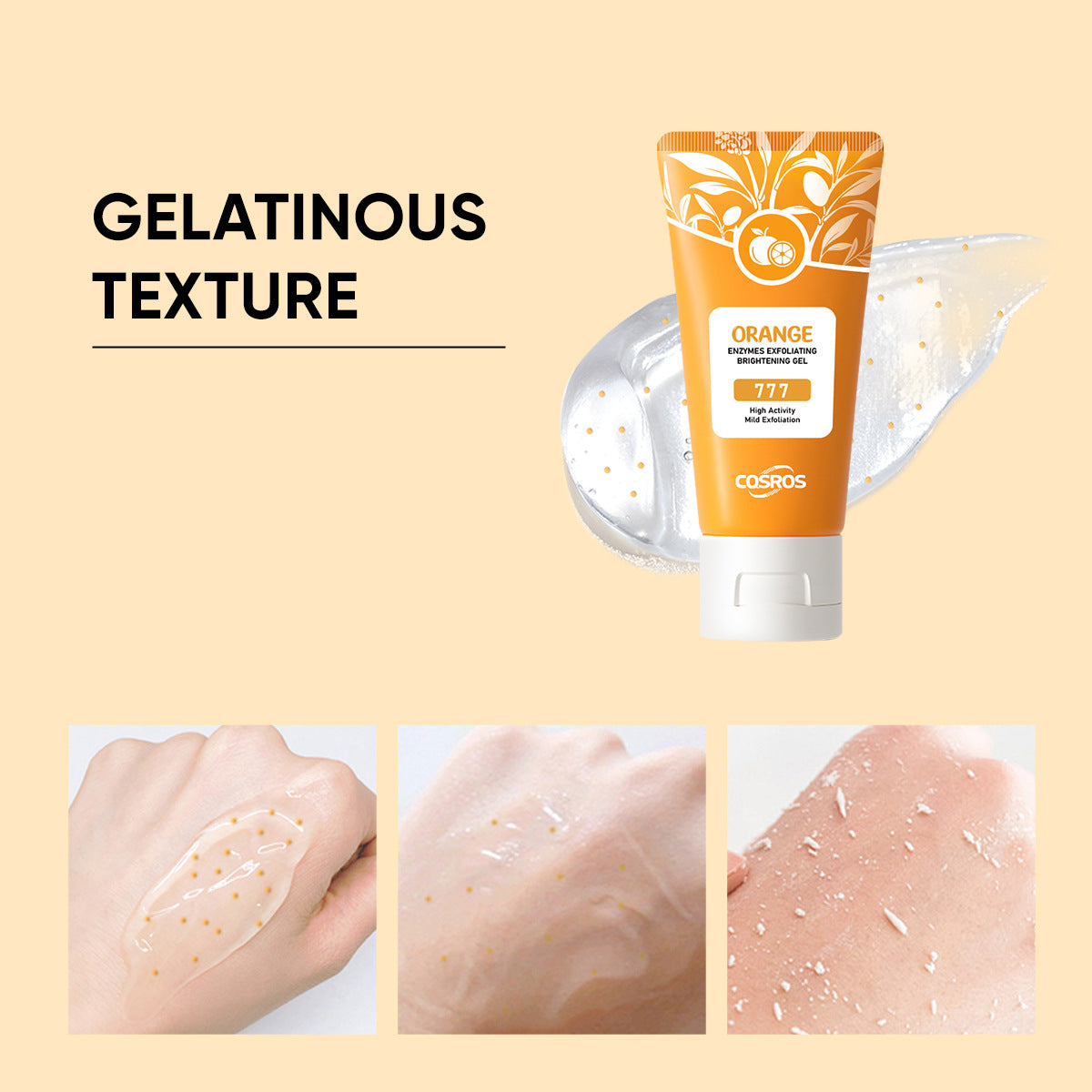 Orange Exfoliating Whitening Gel for Skin Care Wear for Art Thou