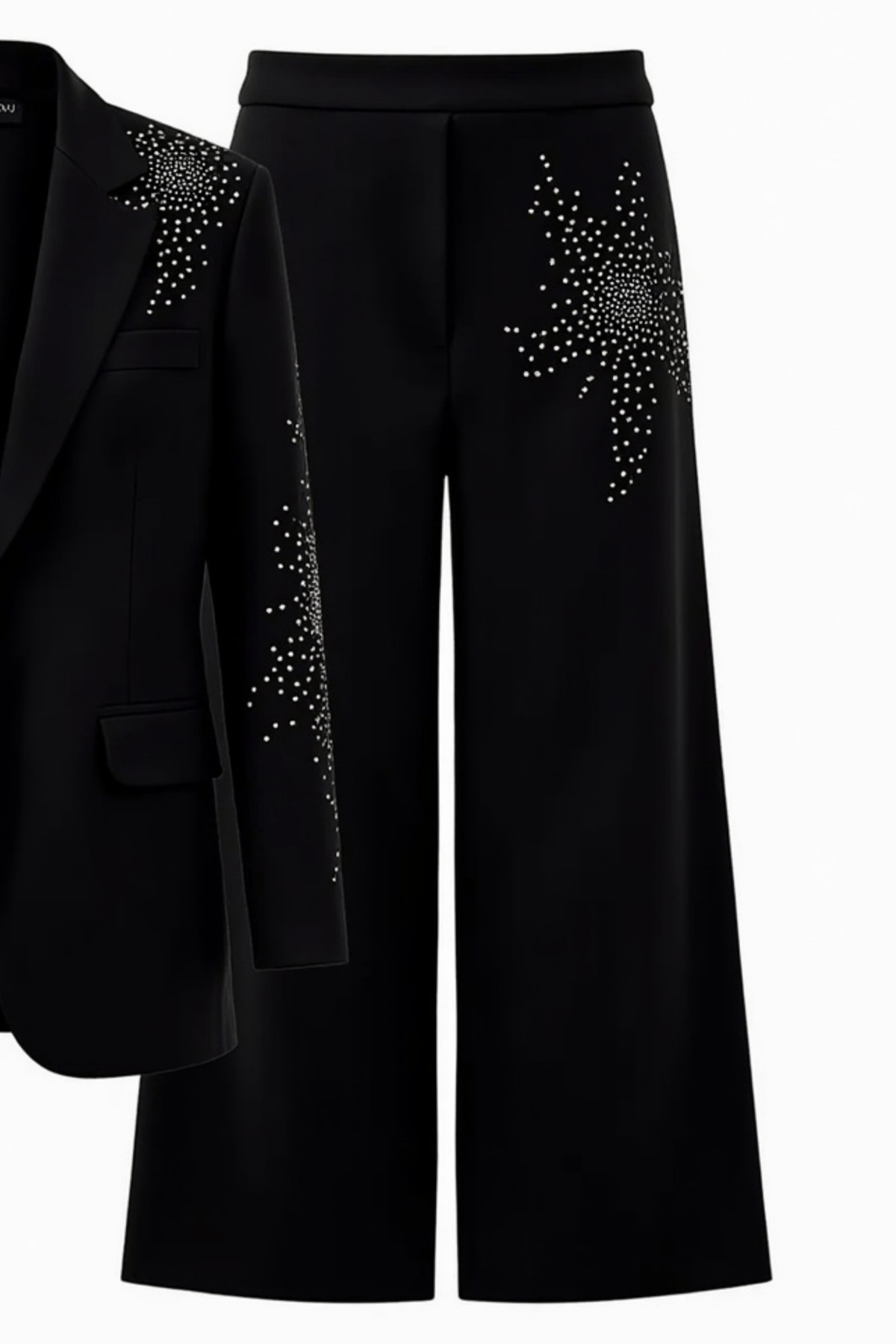 Cicy Rhinestone Pant (Black) Akalia