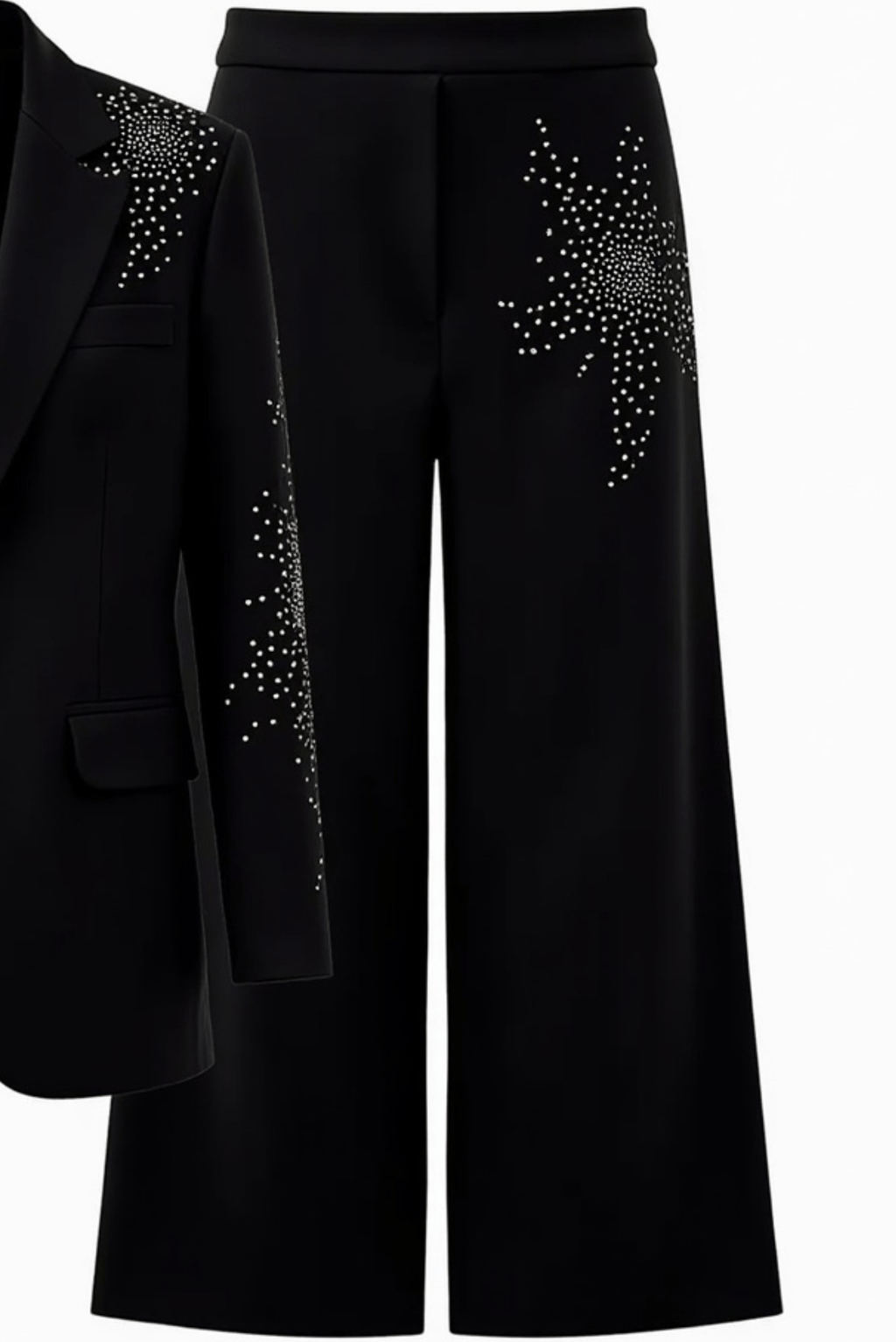 Cicy Shinning Starry Diamonds Blazer (Black) Akalia