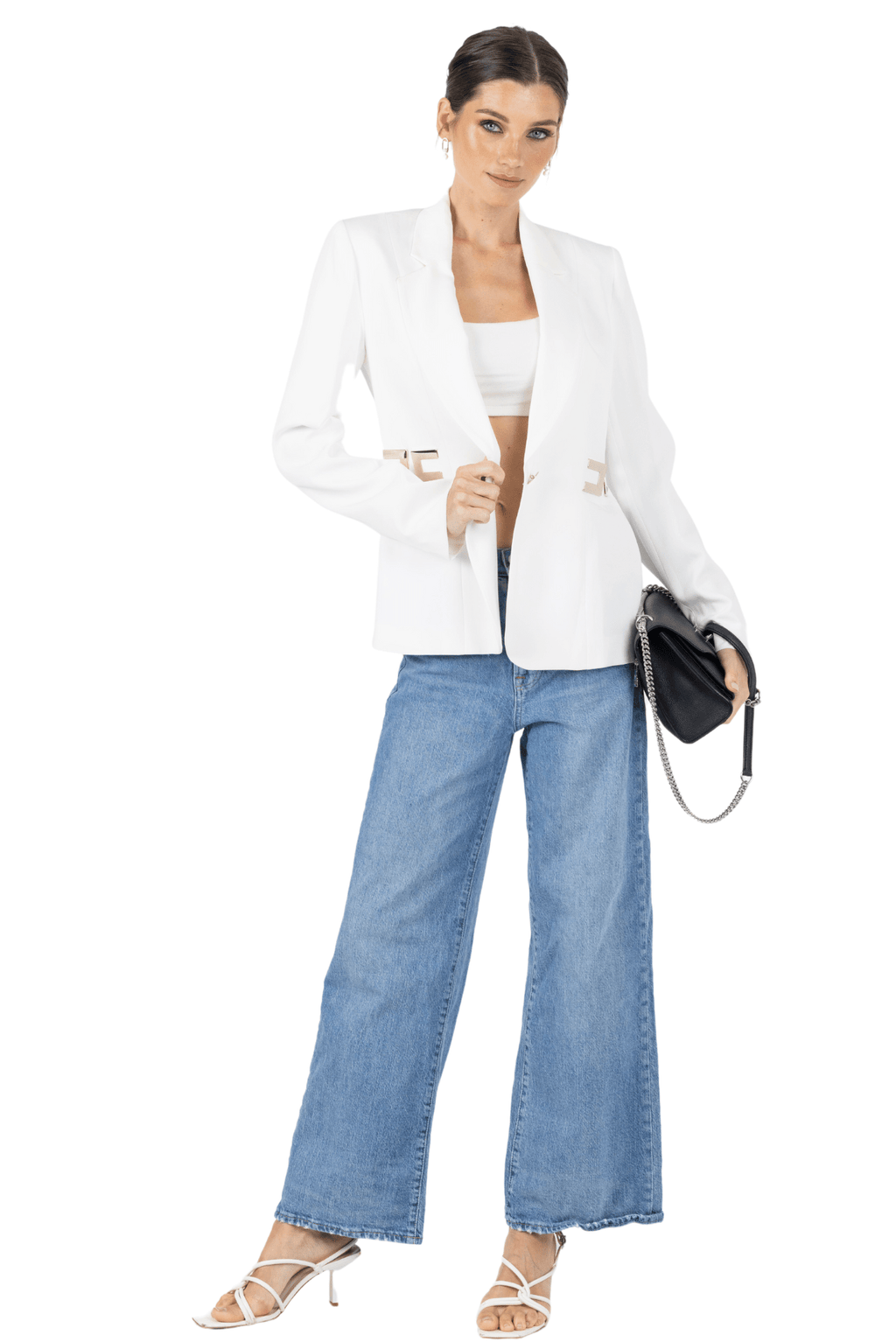 Cindy Women Blazer - White Akalia