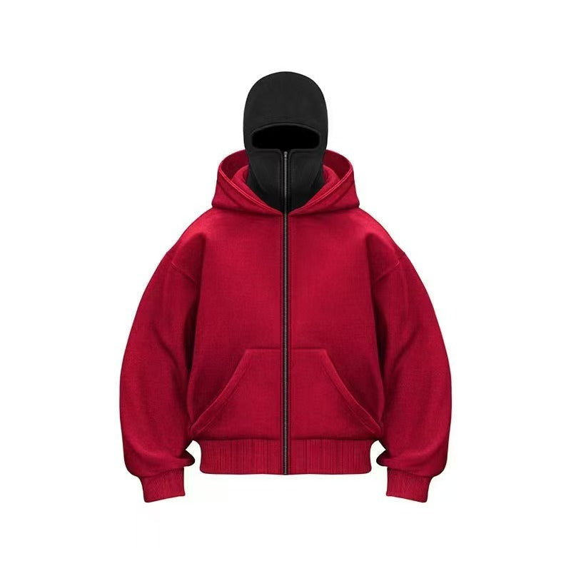Men's Hooded Zip-Up Baseball Jacket Wear for Art Thou