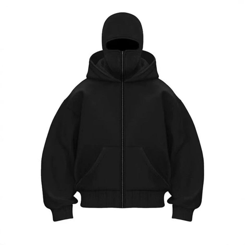 Men's Hooded Zip-Up Baseball Jacket Wear for Art Thou