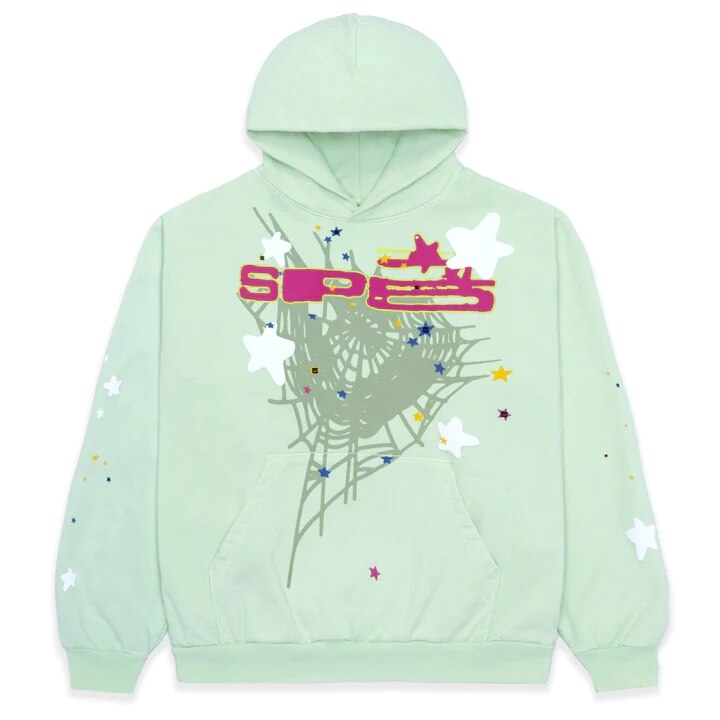 Spider Letter Prints Hoodies Wear for Art Thou