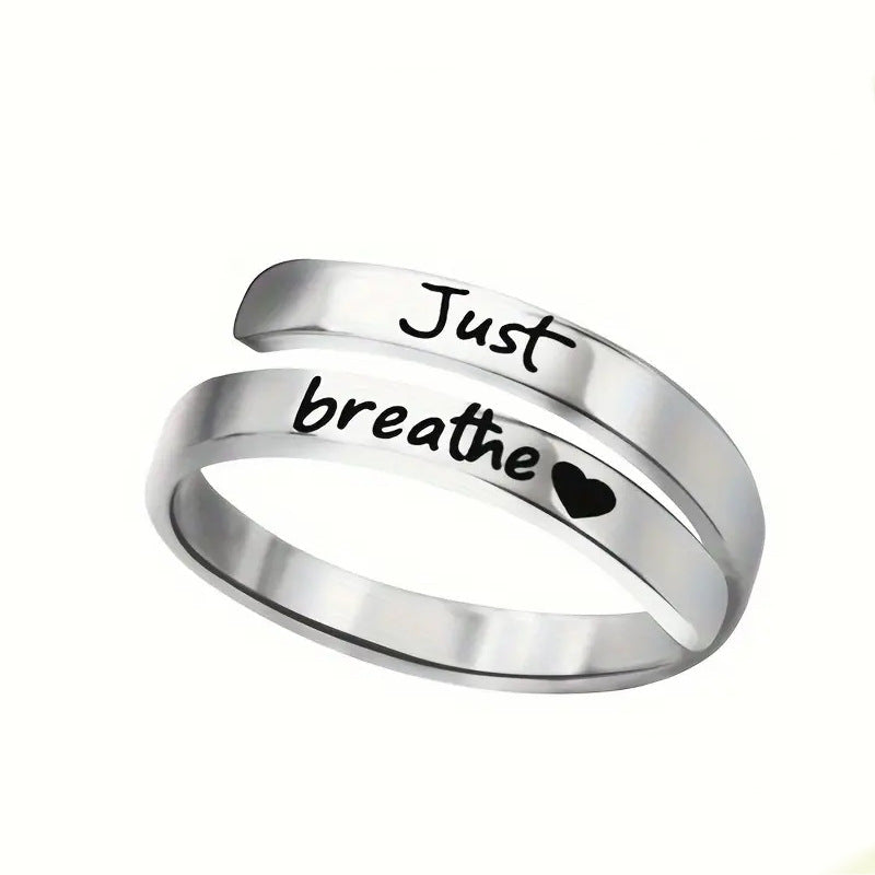 Silver Spiral Heart Ring Wear for Art Thou