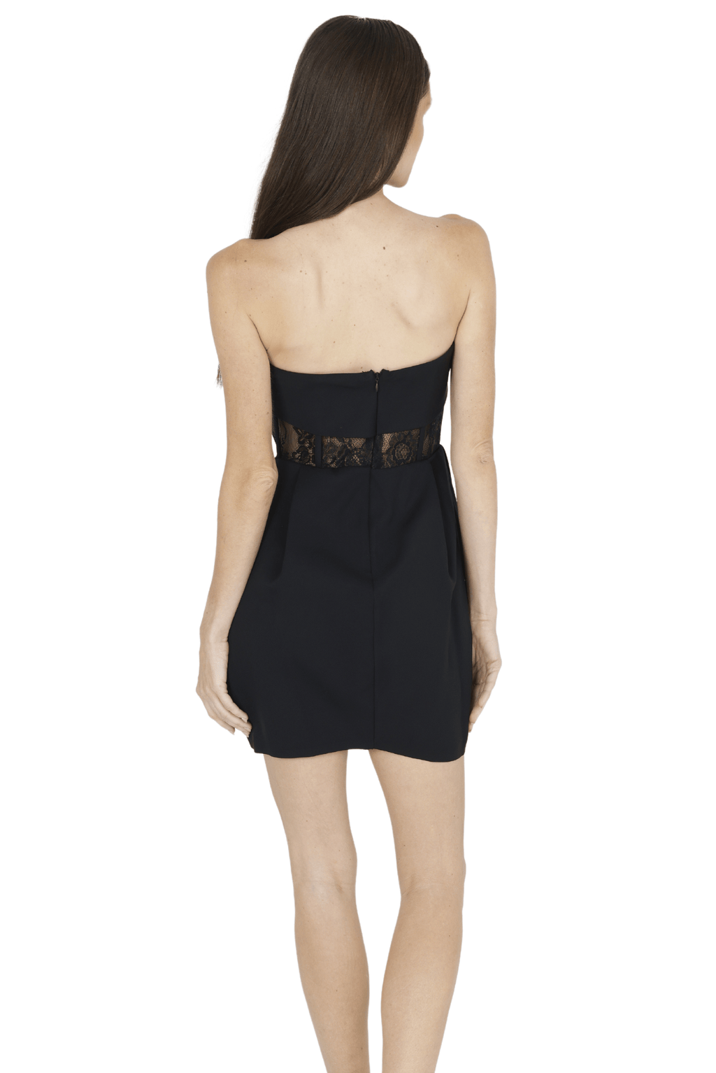 Daisy Strapless Lace Corset Dress (Black) Akalia
