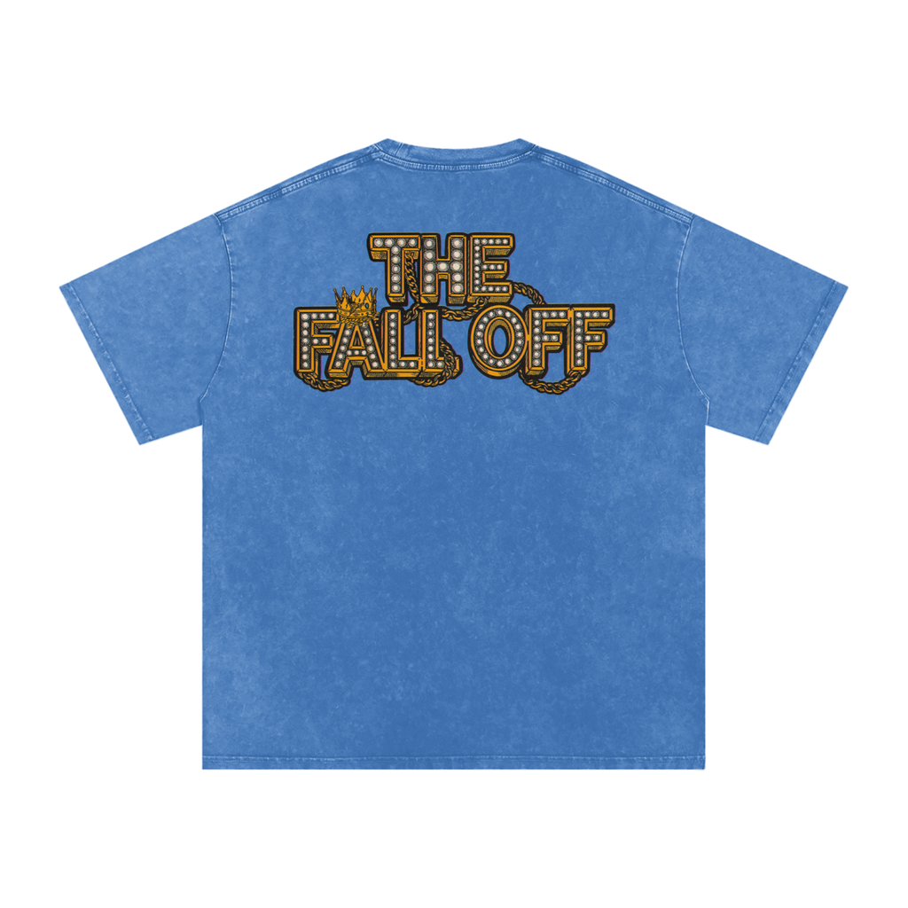 The Fall Off - Snow Washed Oversized Cotton T-Shirt Fine Art Of MK