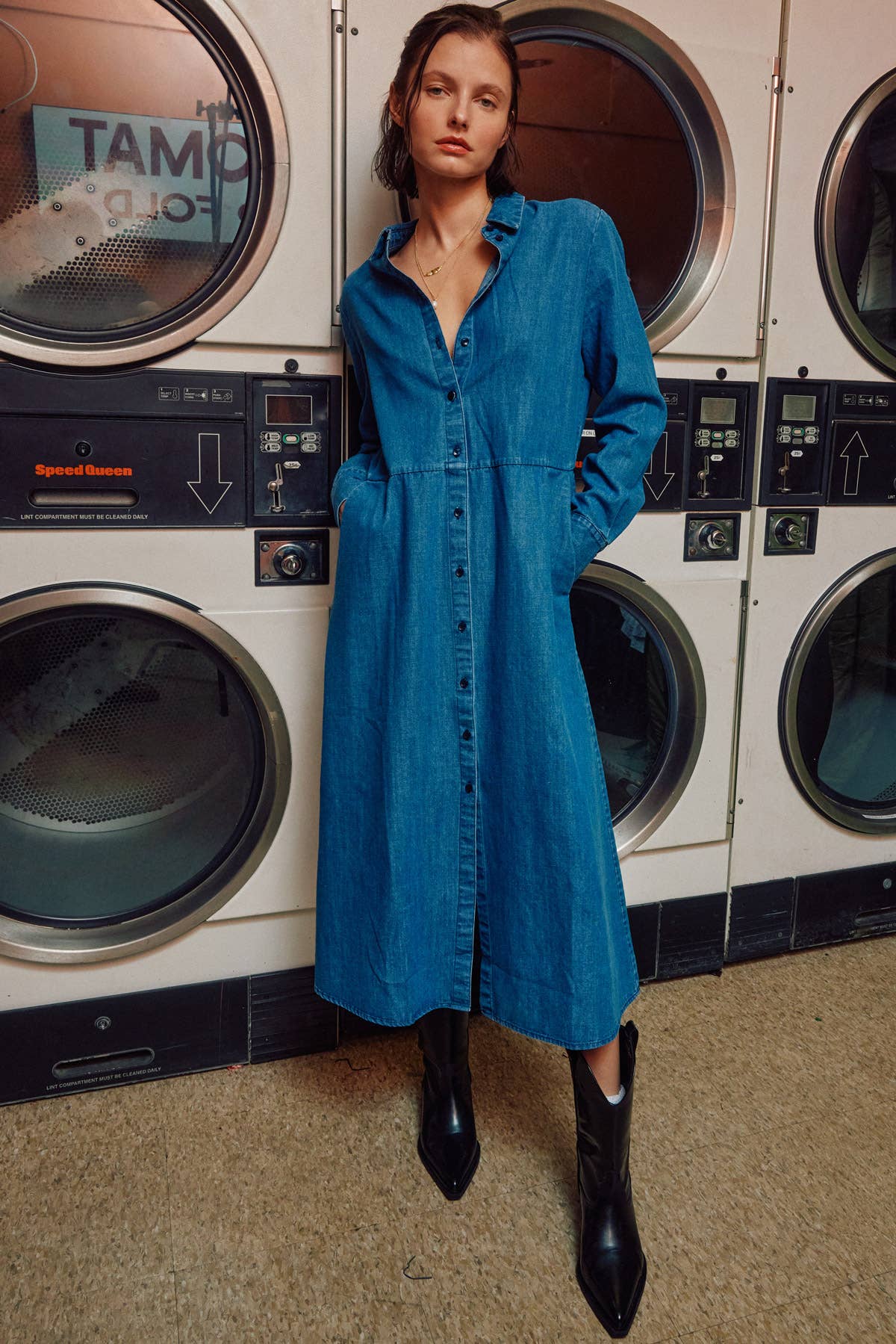 The Sunday Stroll Denim Shirt Dress Fitkitty Culture Athleisure Wear, Yoga Wear & Women's Clothing
