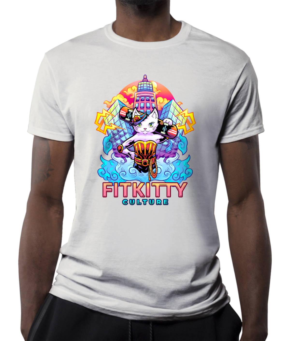 Fitkitty Baddie Kitty T-Shirt Fitkitty Culture Athleisure Wear, Yoga Wear & Women's Clothing