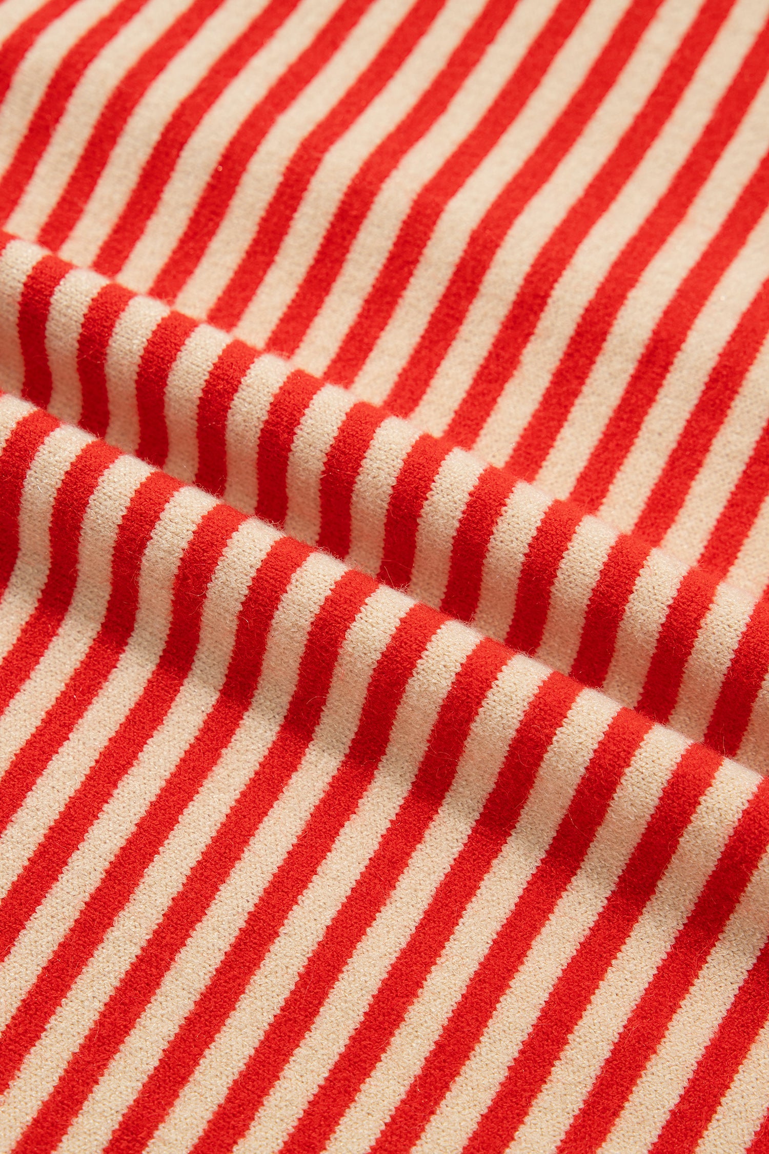 Stripe Button Collar Long Sleeve Knit Cardigan Pretty Bash