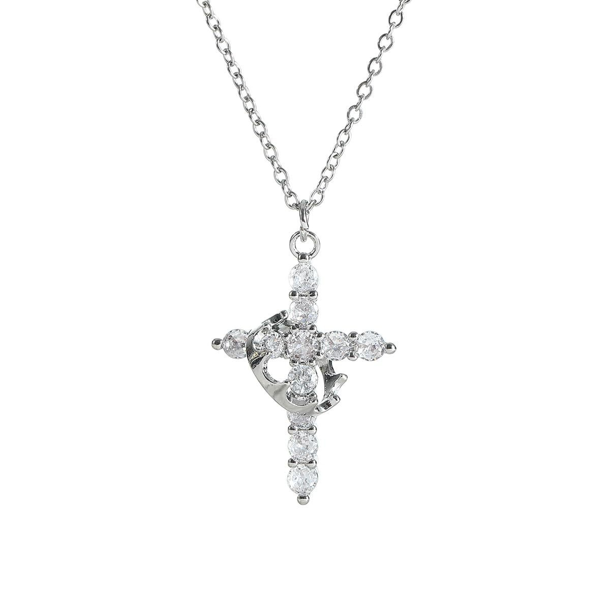 Crown Cross Necklace Wear for Art Thou