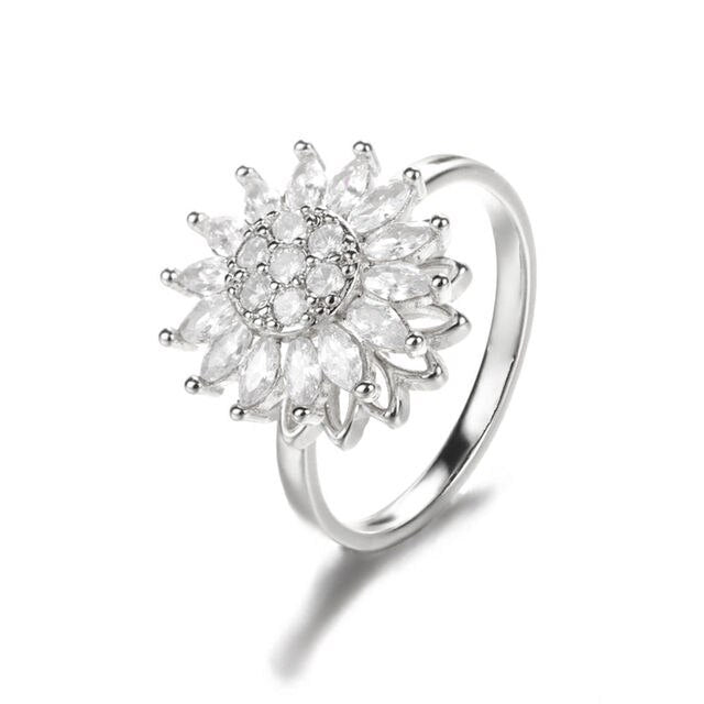 Sunflower Rotation Ring for Anxiety Relief Wear for Art Thou