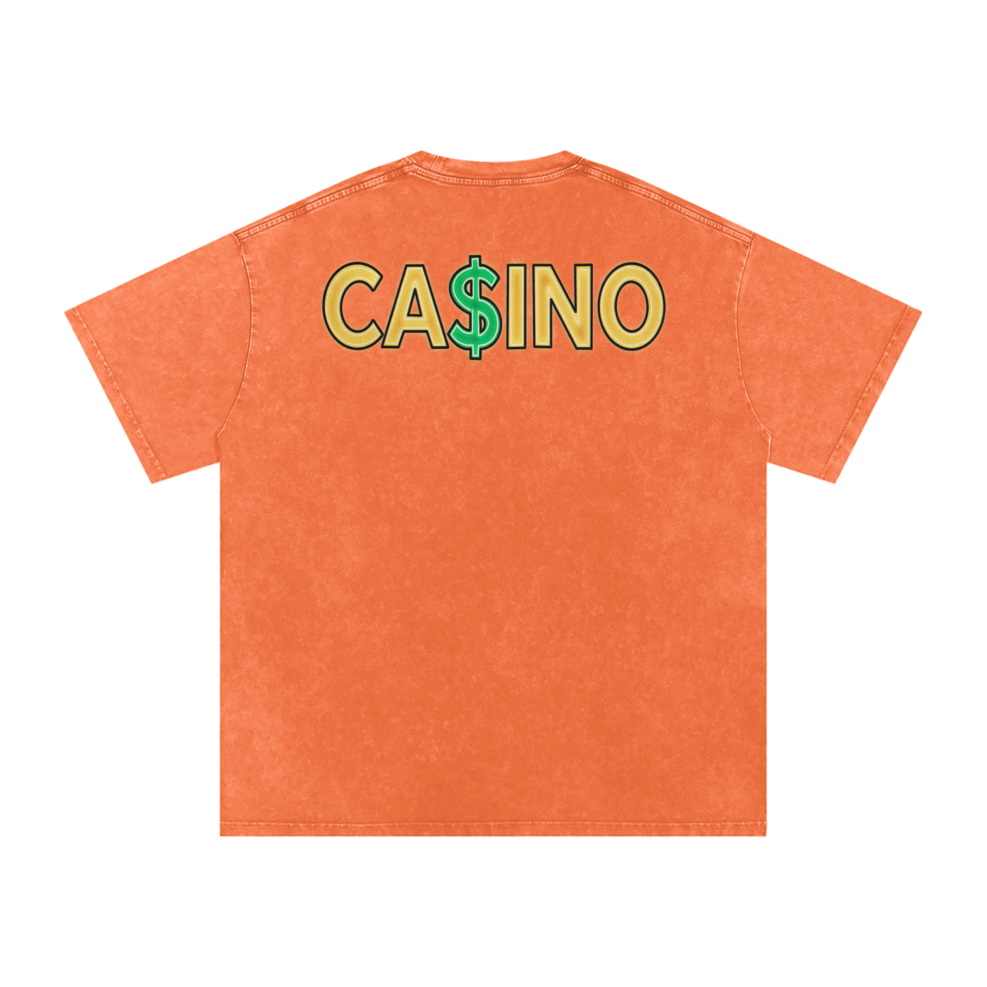 Casino - Snow Washed Oversized Cotton T-Shirt Fine Art Of MK