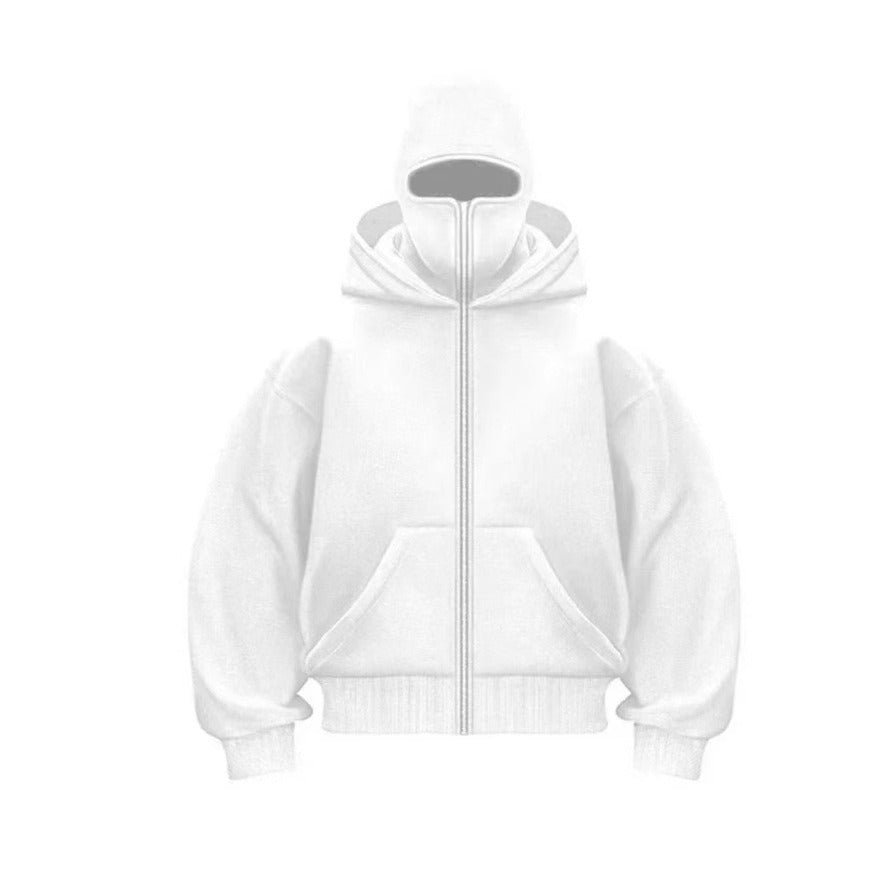 Men's Hooded Zip-Up Baseball Jacket Wear for Art Thou