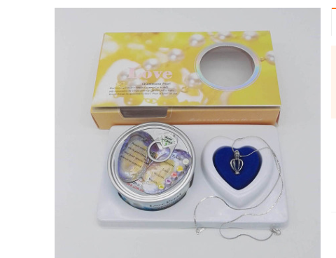 Pearl Jewelry Gift Box with Freshwater Necklace Wear for Art Thou