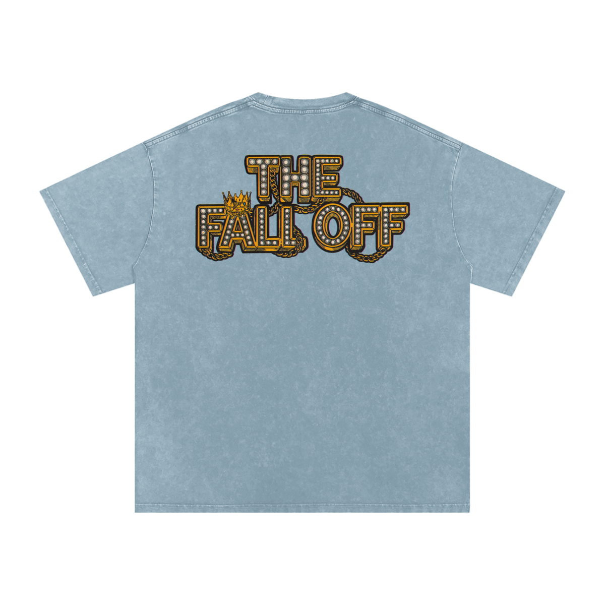 The Fall Off - Snow Washed Oversized Cotton T-Shirt Fine Art Of MK