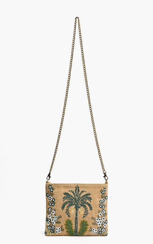 Desert Oasis Embellished Clutch – Luxe Handwoven Jacquard Fitkitty Culture Athleisure Wear, Yoga Wear & Women's Clothing
