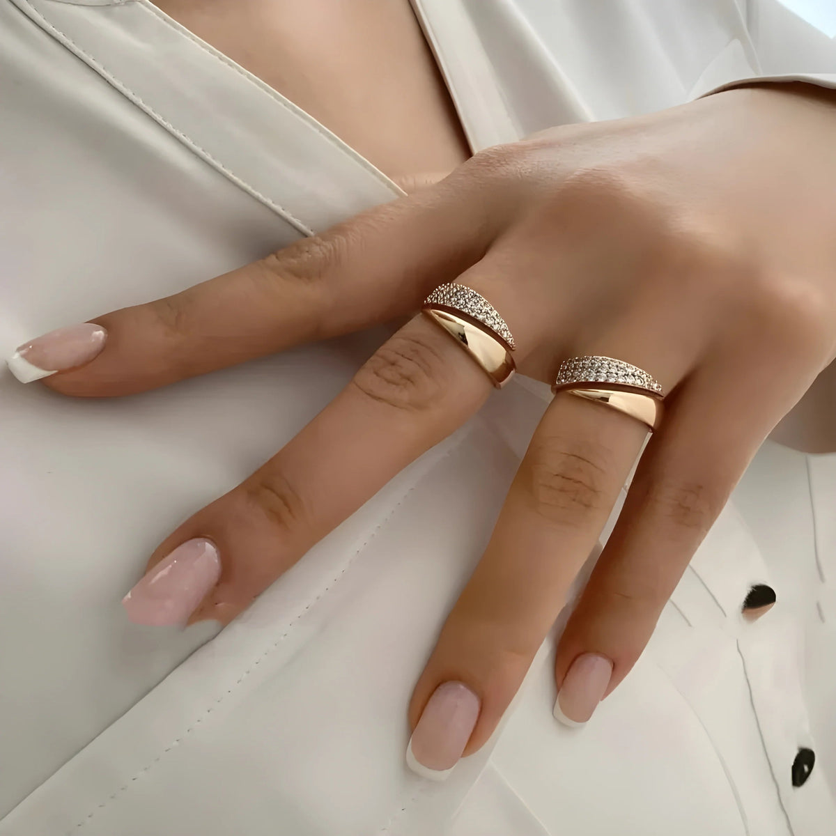 Elegant Adjustable Sparkle Ring Wear for Art Thou