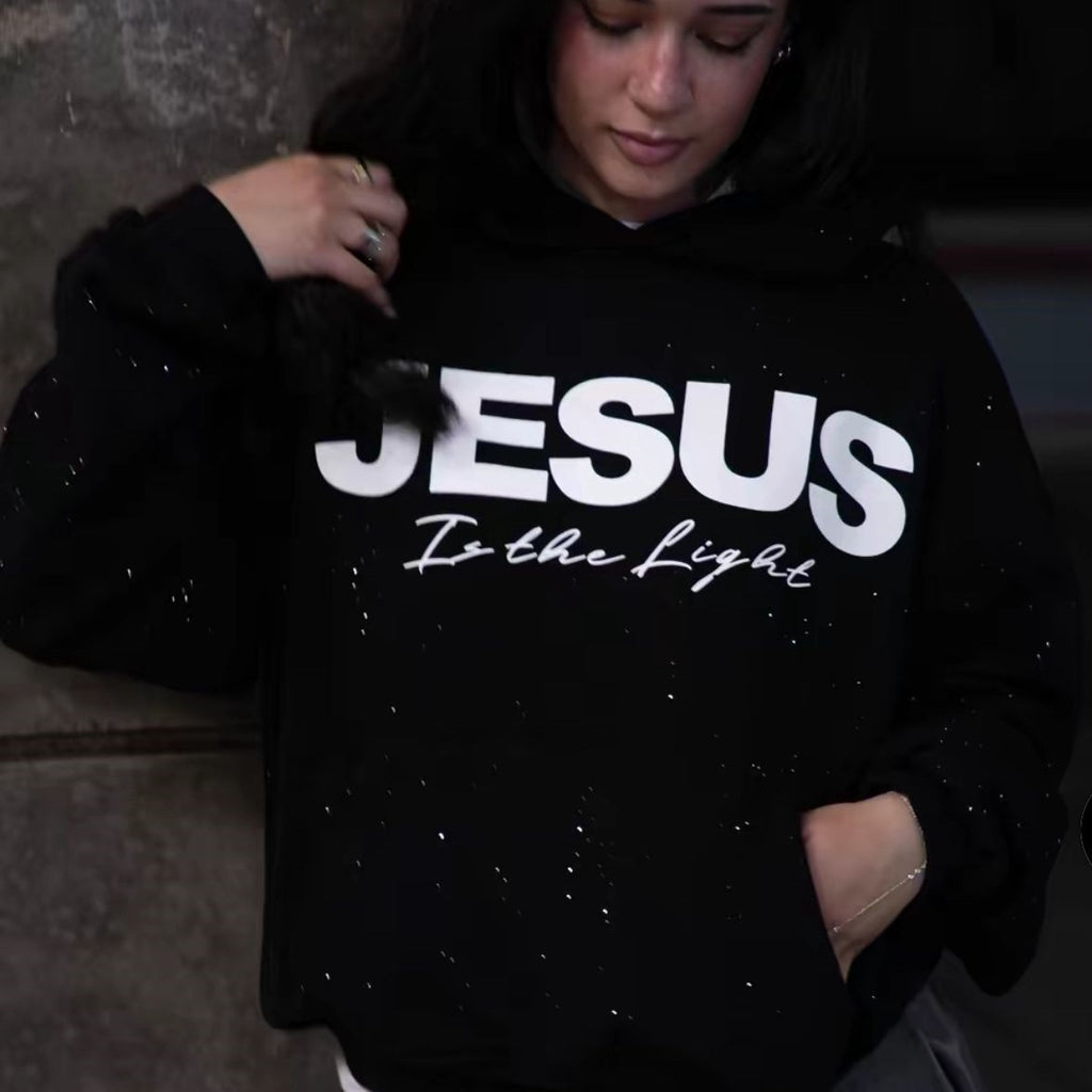 Pullover Round Neck Hooded Sweatshirt Wear for Art Thou