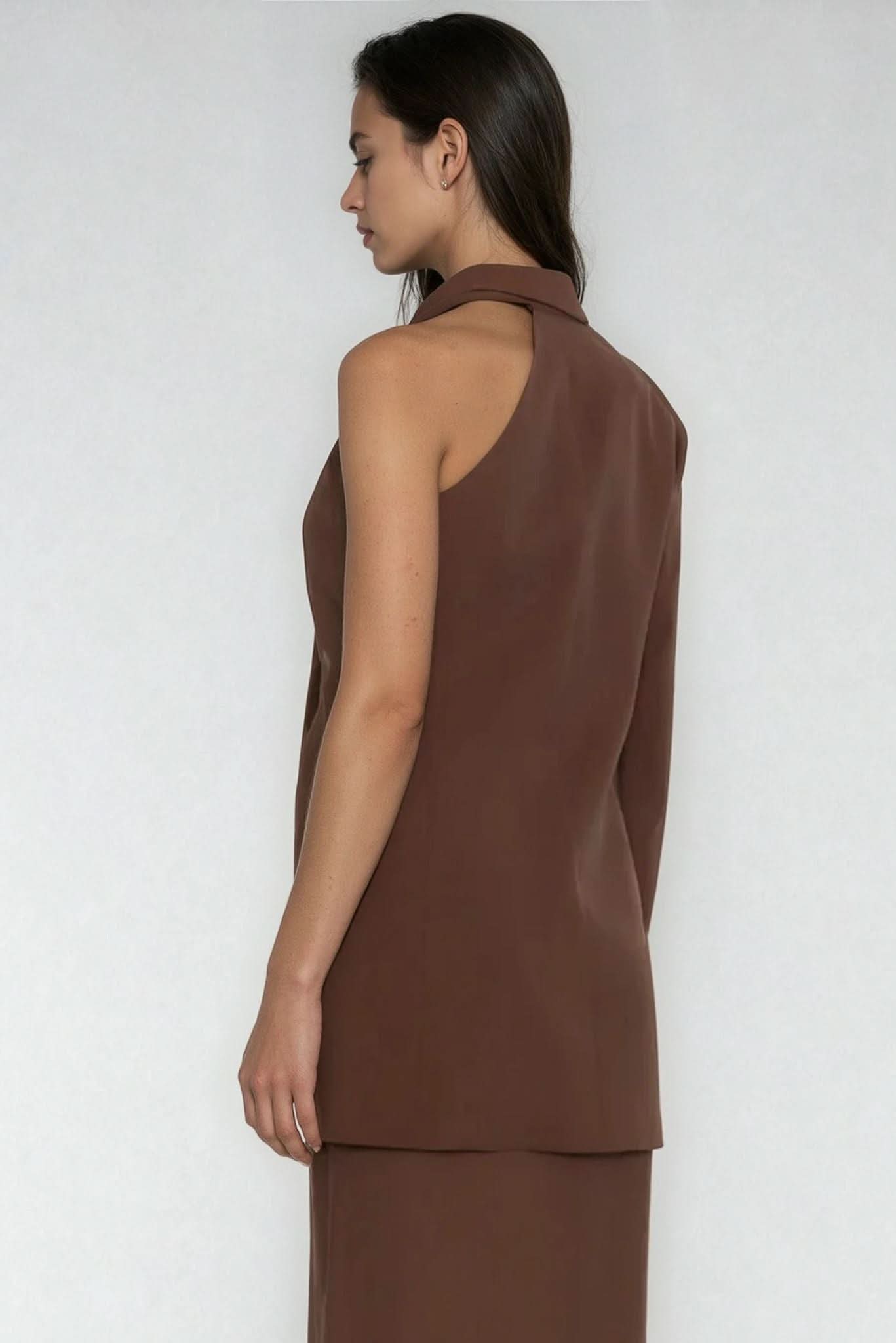 Julie One Shoulder Blazer Akalia