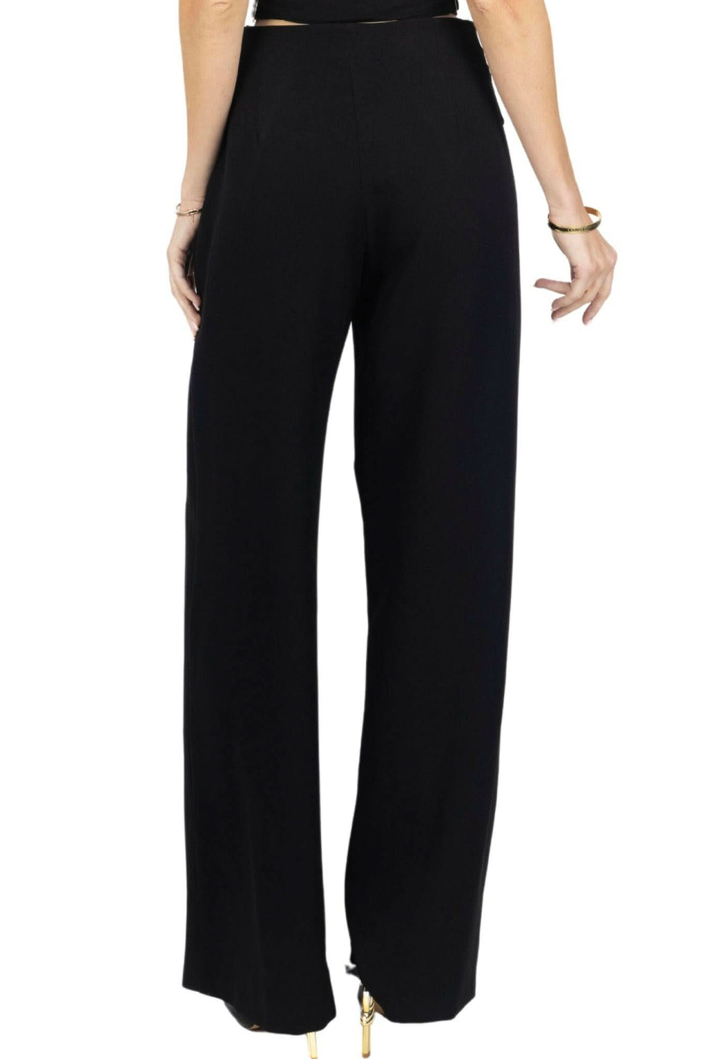 Kim Mid-Rise Women Trousers With Side Buckels Akalia