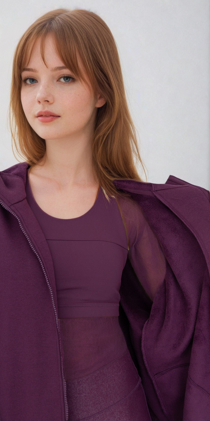 Cozy Comfort Zip Up Hoodie Jacket Burgundy Fitkitty Culture Athleisure Wear, Yoga Wear & Women's Clothing
